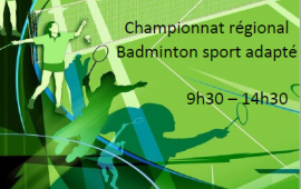 Championnat régional de badminton sport adapté 